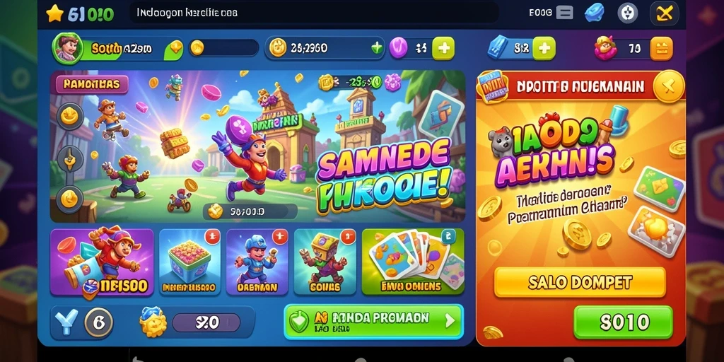 Level permainan dengan tantangan yang menegangkan.