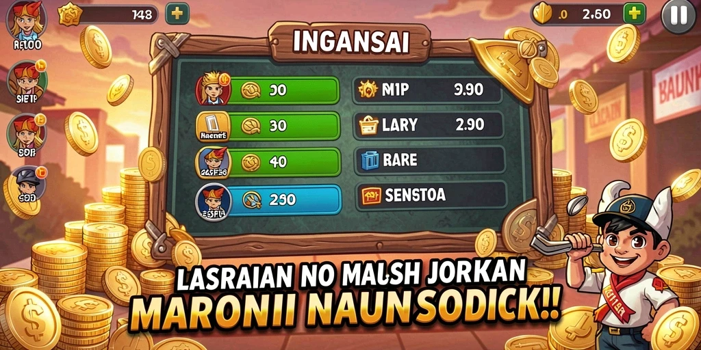 Screenshot memperlihatkan sistem reward yang memikat pemain.